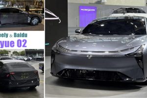 Jiyue 02 "รถ Sedan ไฟฟ้า 100%" 544 แรงม้า จาก Geely และ Baidu โผล่ทดสอบที่จีน ก่อนบุกตลาดปี 2024