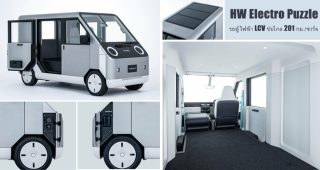 HW Electro Puzzle รถตู้ไฟฟ้า เพื่อการพาณิชย์ พิกัด K-Car ขับได้ไกล 201 กม./ชาร์จ วางแผนบุกตลาด ปี 2025