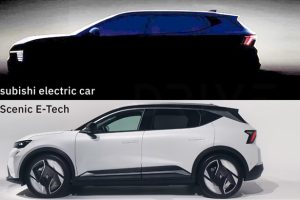 ทีเซอร์ SUV ไฟฟ้ารุ่นใหม่ จาก Mitsubishi ที่ใช้แพลตฟอร์มร่วมกับ Renault