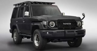 Toyota Land Cruiser 70 รุ่นพิเศษ สีดำด้านแต่งออฟโรด เตรียมโชว์ตัวที่งาน Tokyo Auto Salon เร็ว ๆ นี้