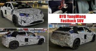 BYD YangWang "Fastback SUV" รถยนต์ไฟฟ้า EV 100% เผยภาพขณะทดสอบในจีน และข้อมูลบางส่วน ก่อนเปิดตัวในปี 2024