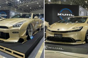 Kuhl อวดโฉม Nissan GT-R และ Toyota Prius ชุดแต่ง Widebody สี Elegant Gold