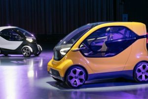 GM เผยแนวคิด Chevrolet PEV2 และ PEV3 รถยนต์ไฟฟ้าขนาดเล็ก เน้นขับในเมือง