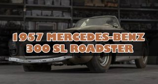 Mercedes-Benz 300 SL Roadster ปี 1957 เตรียมประมูลในสภาพเก่าสนิมเขรอะ ที่คาดว่าจะขายได้สูงถึง 1 ล้านเหรียญสหรัฐฯ หรือราว 32 ล้านบาท