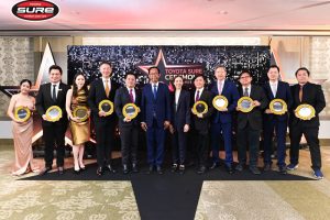 โตโยต้า มอบรางวัลแห่งความสำเร็จ “Best T.Sure Dealer Award” และ “Kaizen T.Sure Dealer Award” ประจำปี พ.ศ. 2567 แก่ผู้จำหน่ายโตโยต้า ชัวร์ 13 แห่ง