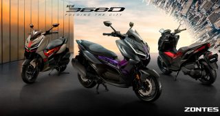 มาแล้ว! ZONTES 368D ซิตี้สกู๊ตเตอร์พรีเมียมสปอร์ต 368 ซีซี “แรงสุดในคลาส” ราคาช่วงเปิดตัว 139,900 บาท!