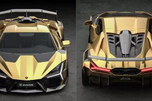 Zacoe เผยโฉม Widebody Stage Two สำหรับ Lamborghini Revuelto ชุดแต่งสไตล์ Batmobile รถคู่กายของ Batman