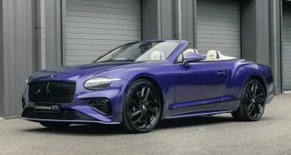 Bentley Continental GTC Speed คันพิเศษ สีม่วงสุดหรู ภายในแต่งด้วยหินโบราณ! “รัศมีแรง” จนราชวงศ์ยังต้องหลบให้