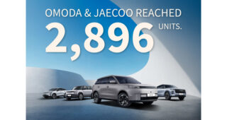 JAECOO คว้าอันดับ 1 ยอดจดทะเบียนรถยนต์ไฟฟ้าในไทย ประจำเดือนพฤศจิกายน 2568