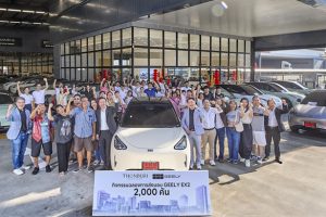 แรงไม่หยุด! GEELY EX2 ส่งมอบแล้ว 2,000 คัน ยอดจองพุ่งเกิน 6,000 คันทั่วไทย