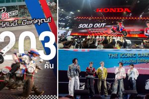 ไทยฮอนด้า ปังไม่หยุด! Honda Monkey FTR Limited Edition กวาดยอดจอง 1,203 คัน ส่วน Honda Giorno+ SC35 ขายหมดใน 5 นาที! ในงาน Motor Show 2026
