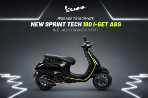 ใหม่ New Vespa Sprint Tech 180 i-Get ABS 2026-2027 ราคา ตารางผ่อน-ดาวน์