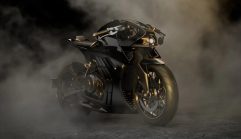 Aston Martin AMB 002 มอเตอร์ไซค์เฟรมไทเทเนียม เครื่อง V-Twin เทอร์โบ 130 แรงม้า